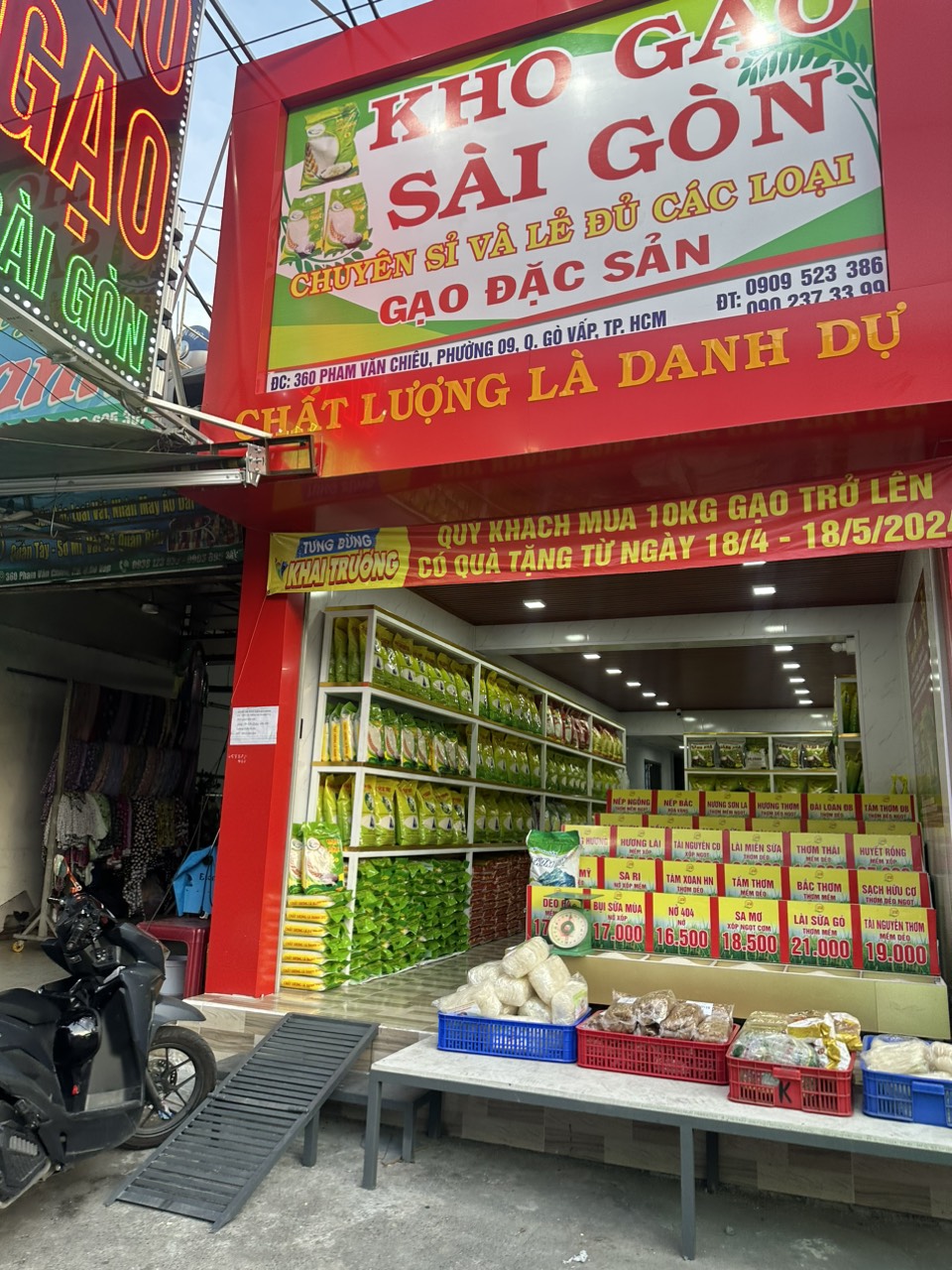 Đại lý cửa hàng gạo Gò Vấp thuộc hệ thống Kho Gạo Sài Gòn