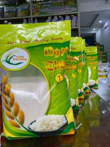 gạo sạch đóng túi