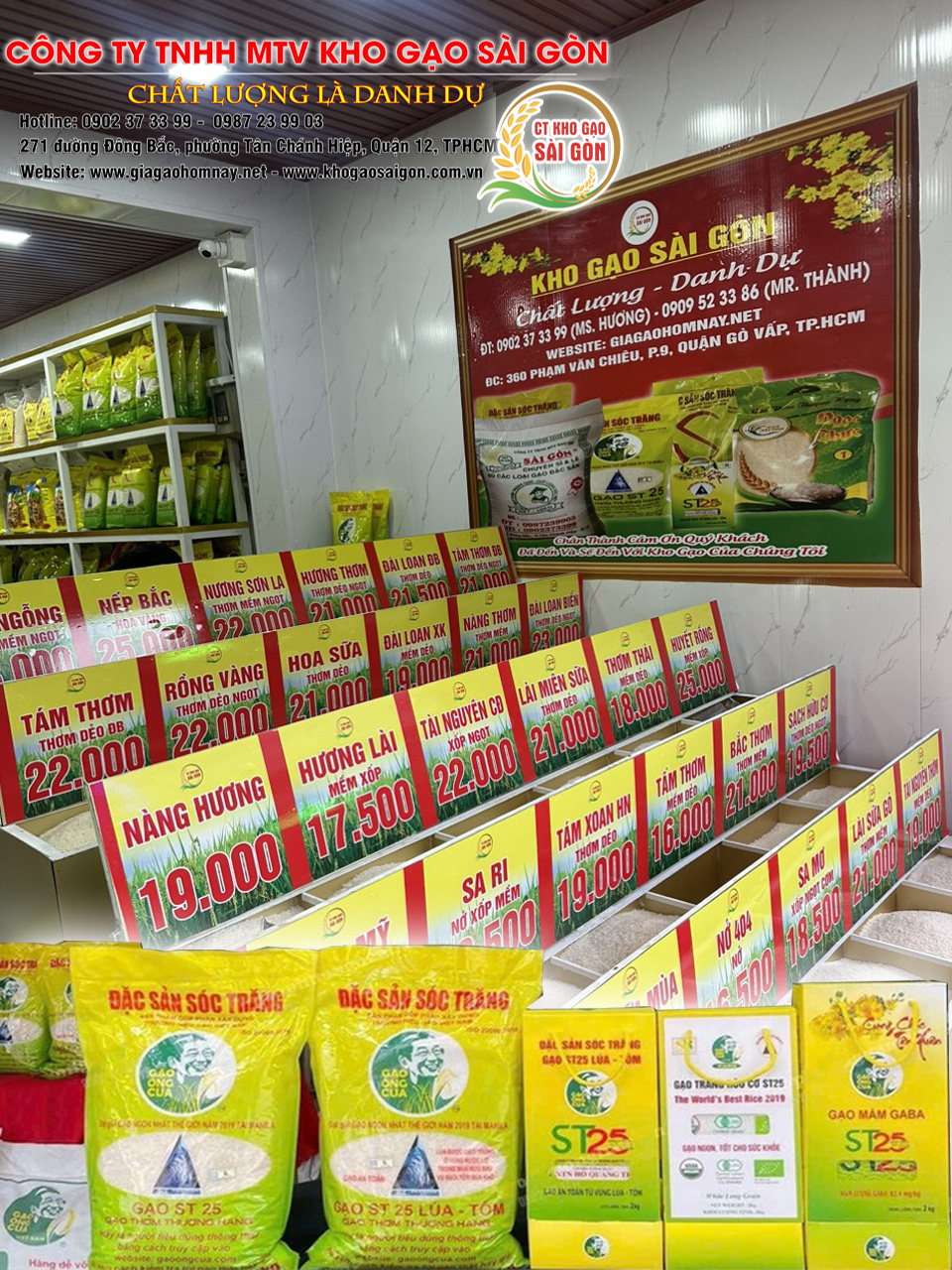 Kho gạo Sài Gòn - Điểm bán gạo Ông Cua chính hãng tại TPHCM