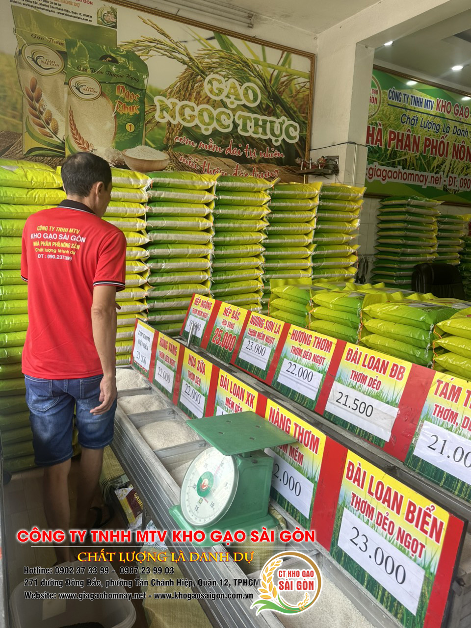 Đại lý gạo, Vựa gạo, kho gạo Sài Gòn, cung cấp gạo ở quận 10, TPHCM