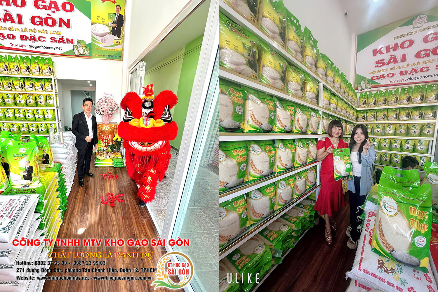 Chi nhánh đại lý gạo Bình Dương của công ty Kho gạo Sài Gòn