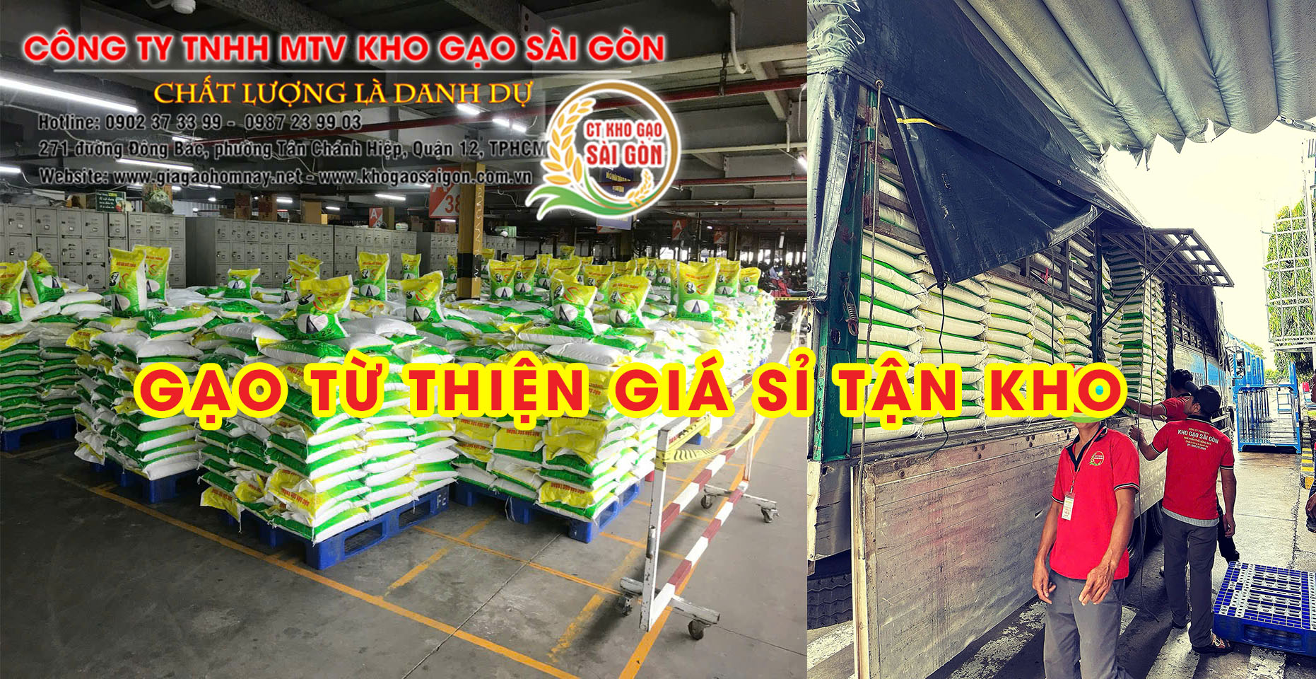 Kho gạo Sài Gòn - nguồn cung cấp gạo từ thiện giá rẻ bình dân uy tín, chất lượng