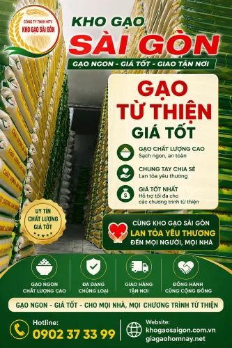Kho gạo từ thiện giá sỉ tại TPHCM