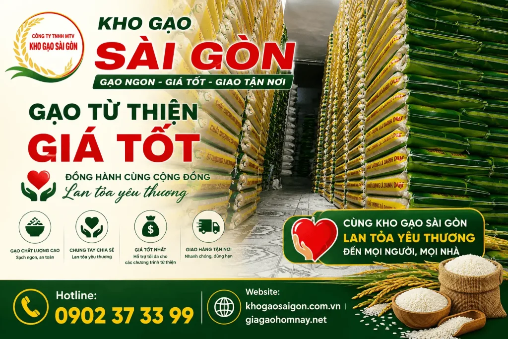 Kho gạo từ thiện giá sỉ tại TPHCM